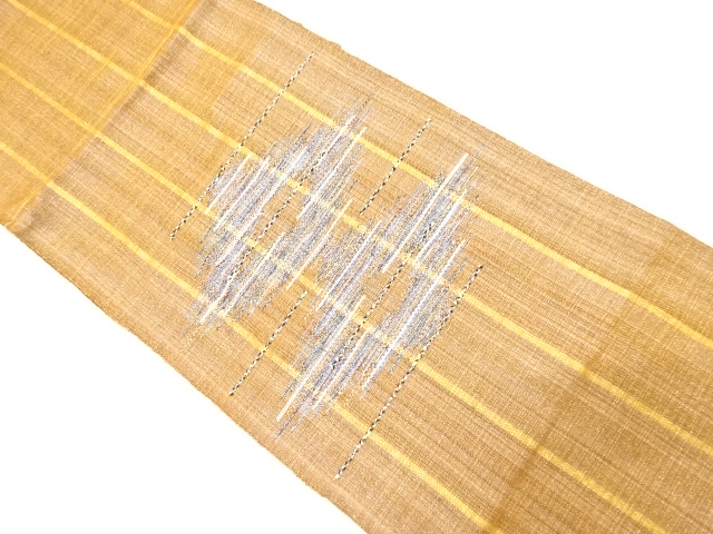 JAPANESE NAGOYA OBI / KIN-TOSHI / WOVEN STRIPE